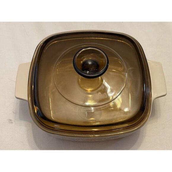 Corning Ware Symphony Casserole Dish Pink Flower A 1 B - 1 Liter W/ Rare Lid - Picture 2 of 4